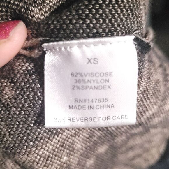 Romeo & Juliet Couture Black White Damask Sweater Dress Womens XSmall A Line - Picture 7 of 13